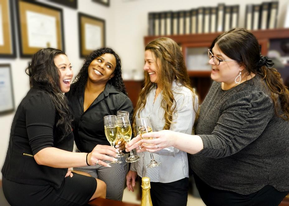 The founders of Mimosa Royale celebrating