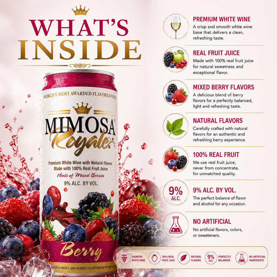 Berry Mimosa Cans — photo 6