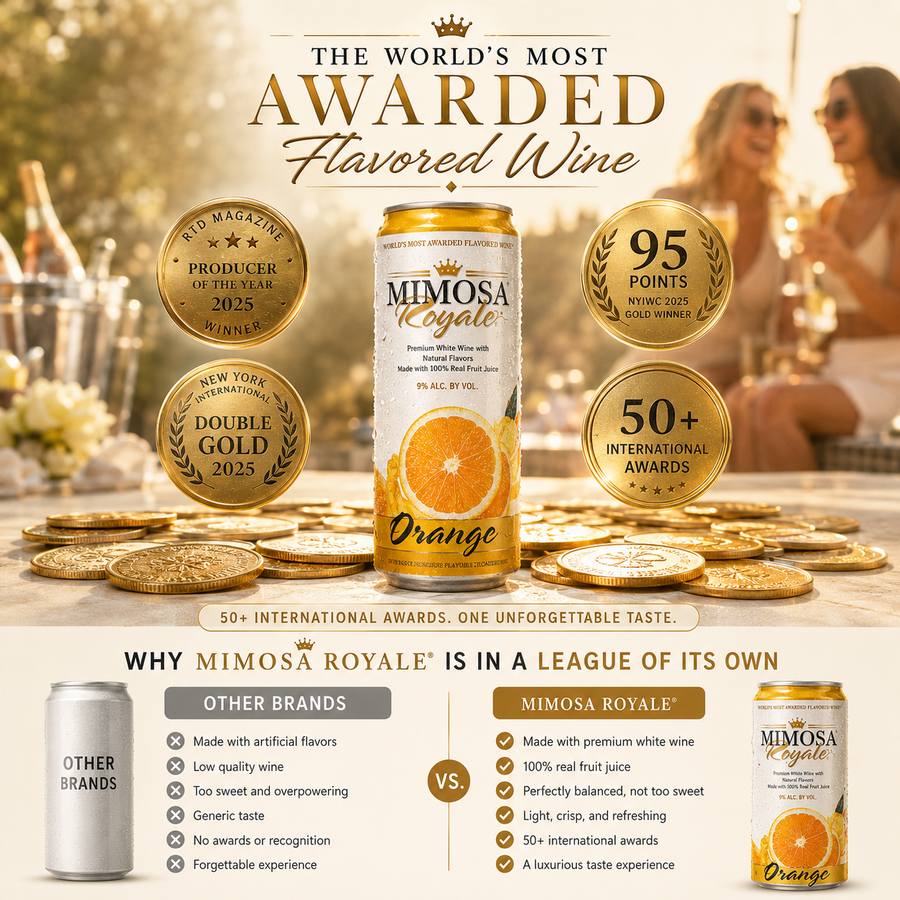 Orange Mimosa Cans | Mimosa Royale