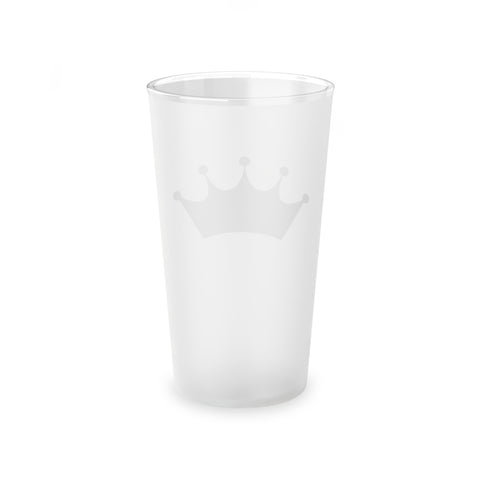 Mimosa Royale Crown Frosted Pint Glass, 16oz