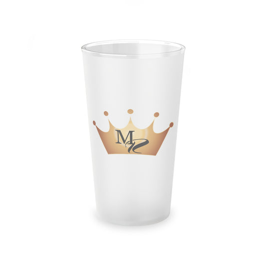 Mimosa Royale Crown Frosted Pint Glass, 16oz