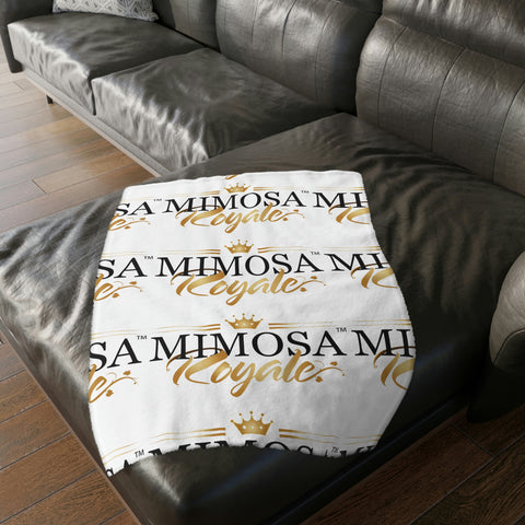 Mimosa Royale Velveteen Minky Blanket (Two-sided print)