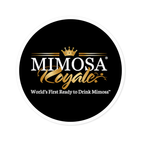 Mimosa Royale Round Stickers, Indoor/Outdoor