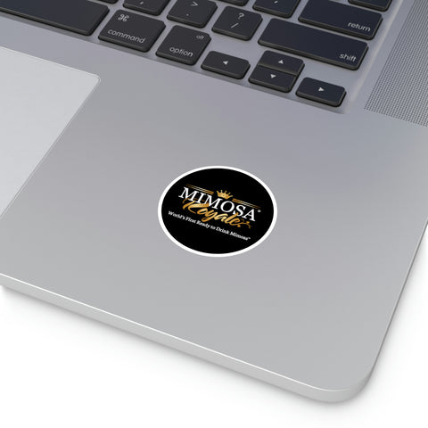 Mimosa Royale Round Stickers, Indoor/Outdoor