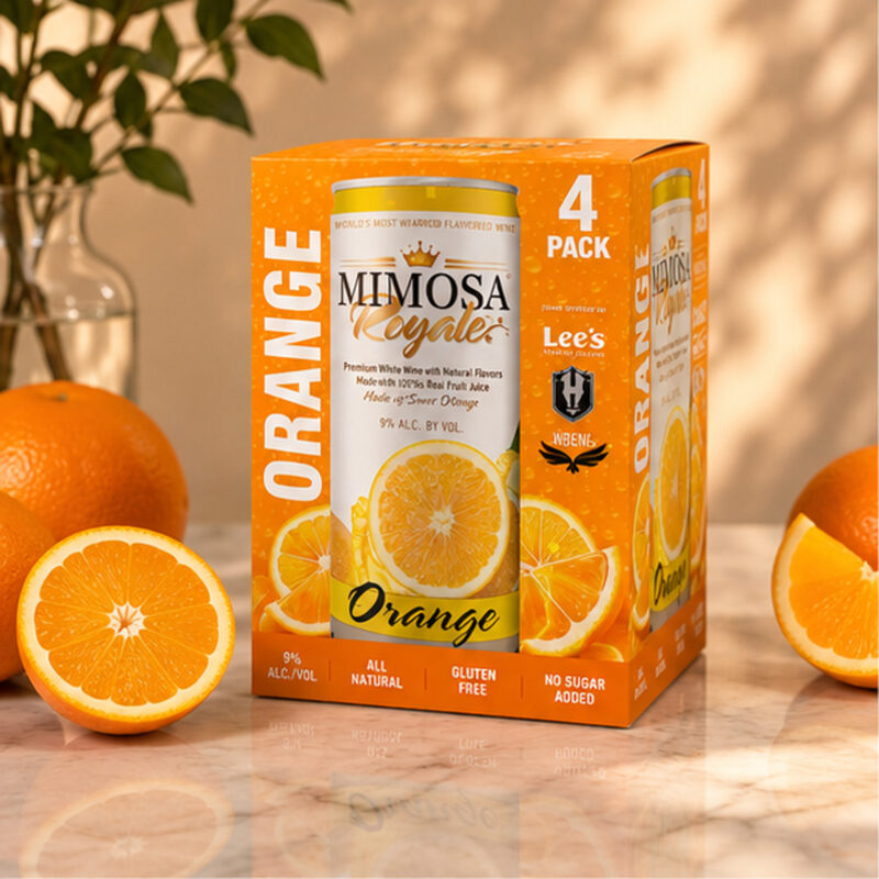 Orange Mimosa Cans