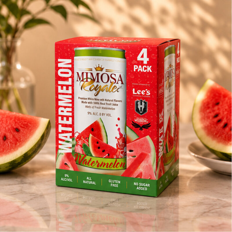 Watermelon Mimosa Cans